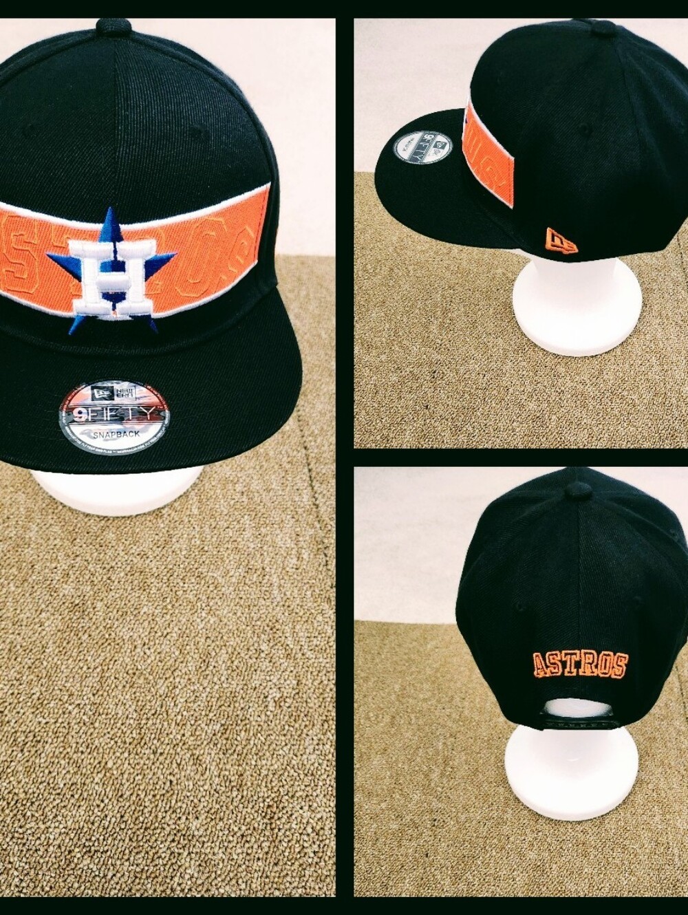 HOUSTON ASTROS MLB BASEBALL SNAPBACK HAT.